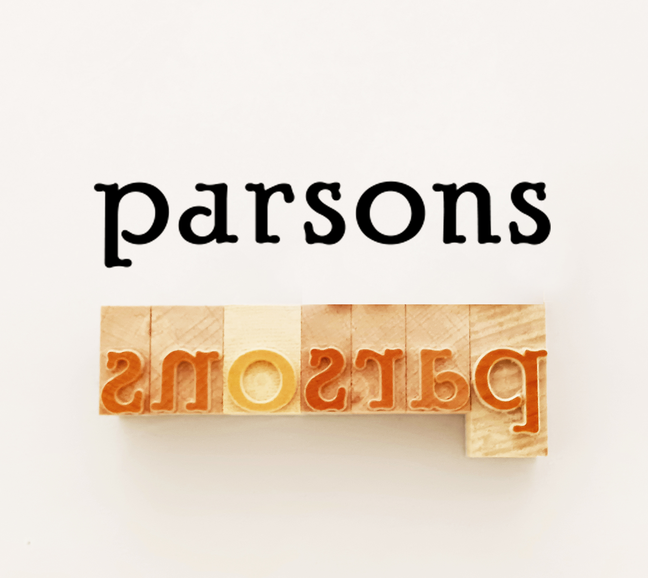 Parsons Lowercase - Wood type