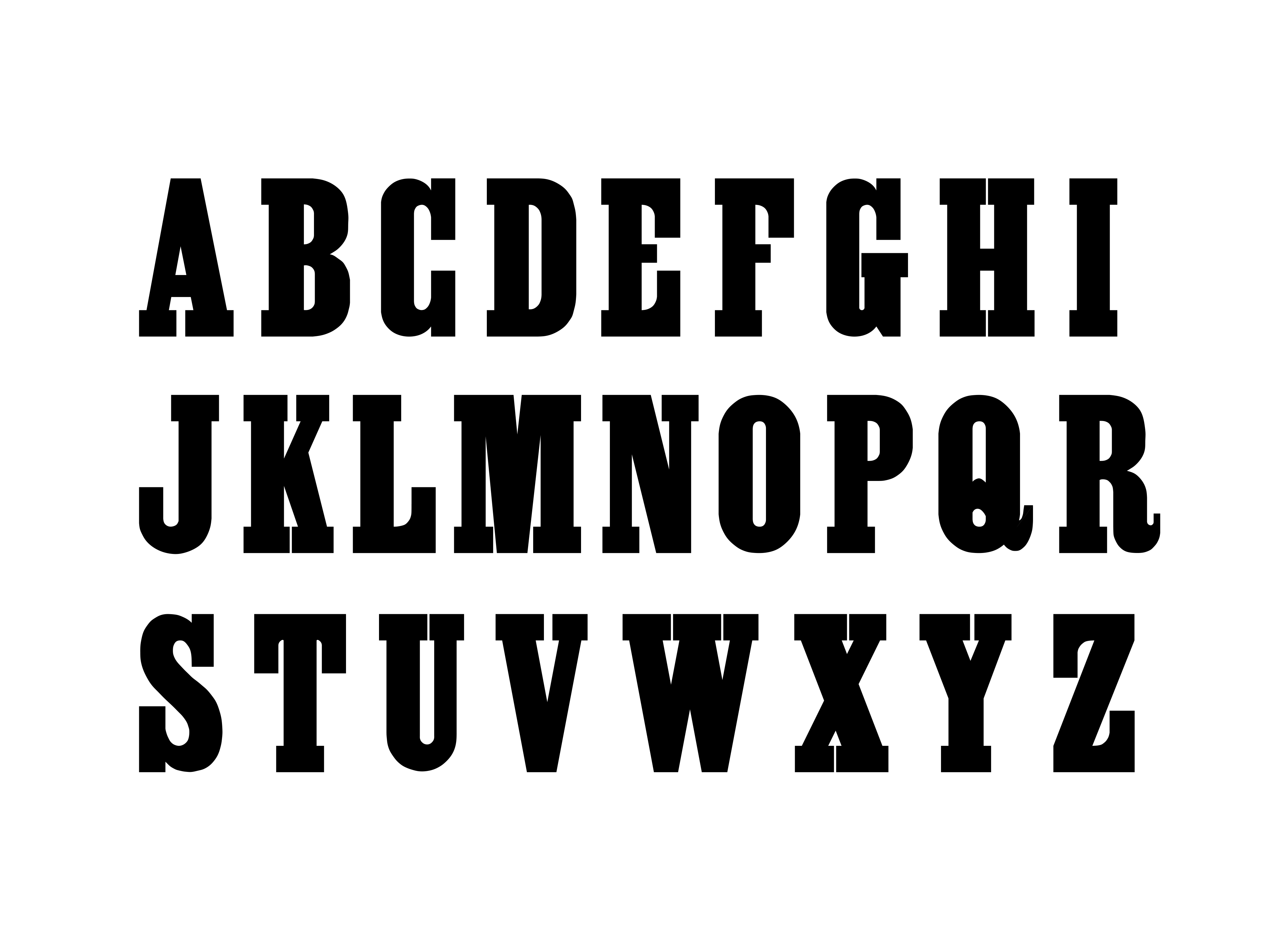 Slab Serif Font Examples